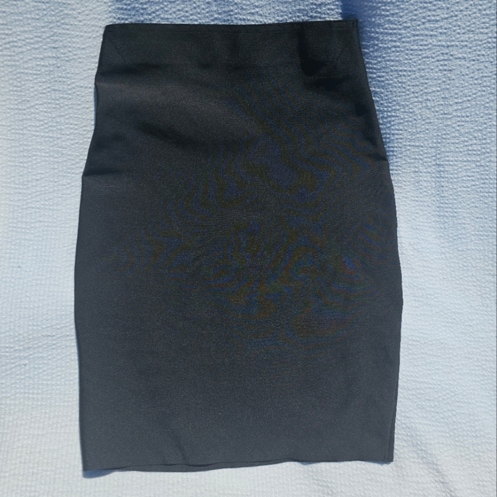 French Kiss Women’s Black Straight Pencil Skirt Size large